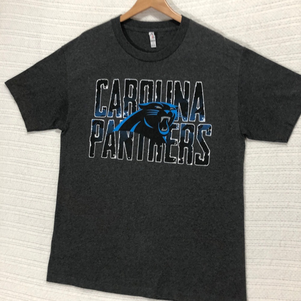 Alstyle Carolina Panthers T-Shirt NFL Football Graphic Tee‎ Mens Large